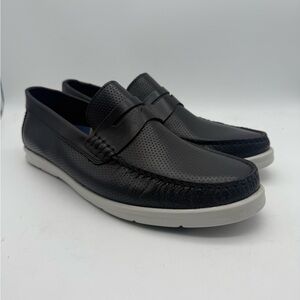 BRAND NEW Driver Club USA men’s size 11 Made In Brazil Black Leather Boat Shoe